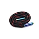 Black cord with red dots and iridescent metal tips - Stylish and functional accessory